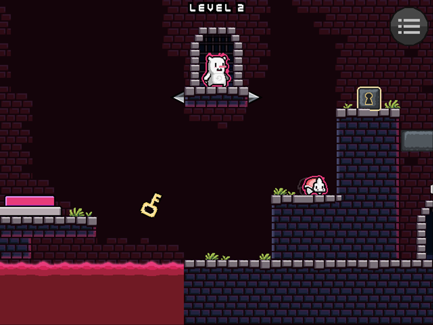 Rupert Reset Game Key and Lock Screenshot.