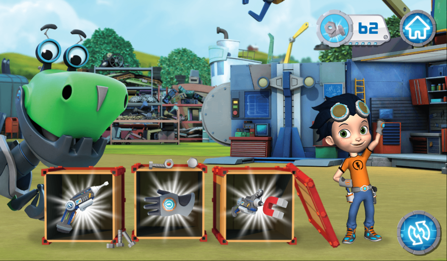 Rusty Rivets Scavenger Hunt Game Complete Screenshot.