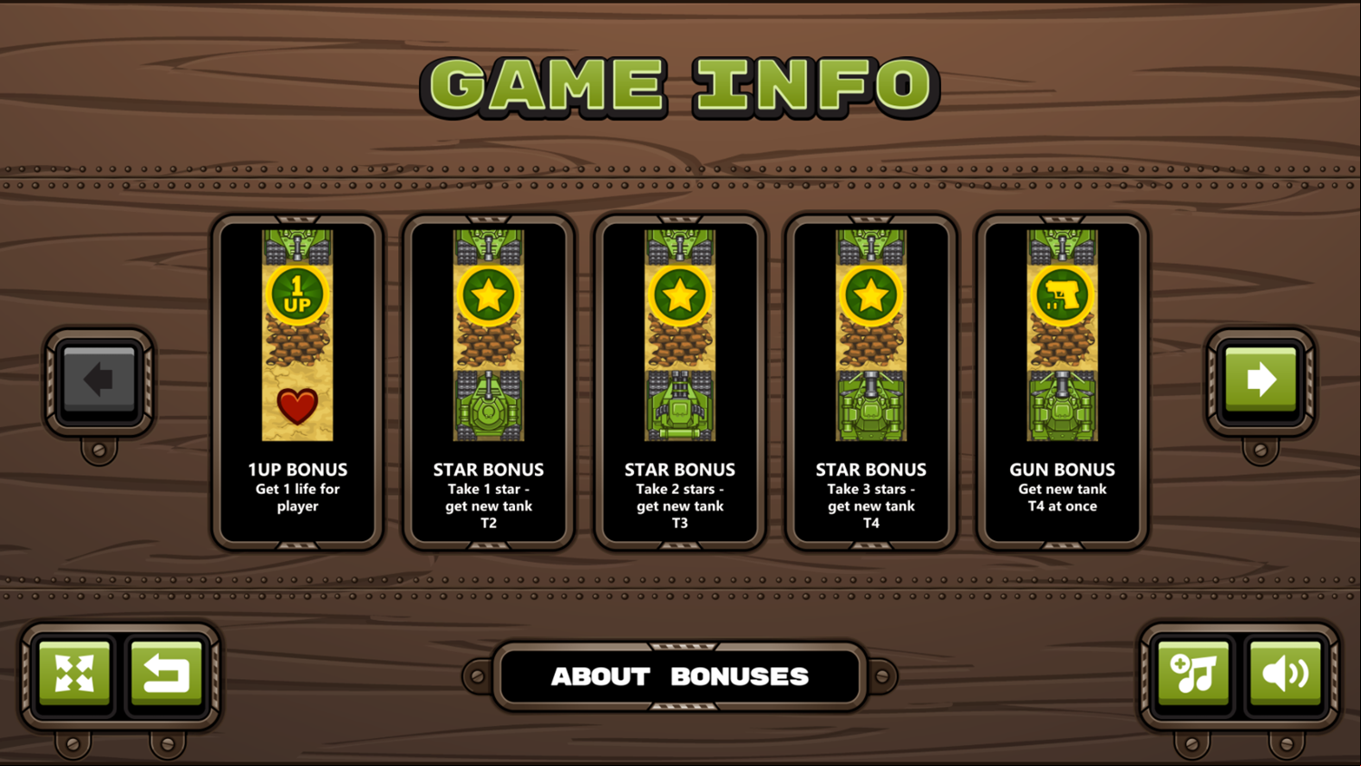 Sahara Invasion Game Information Screenshot.