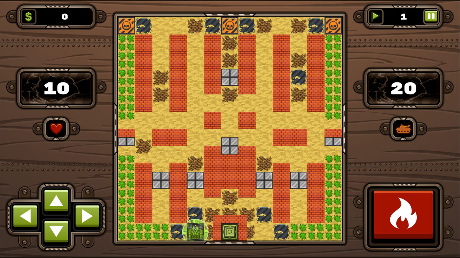 Sahara Invasion Game Level Start Screenshot.