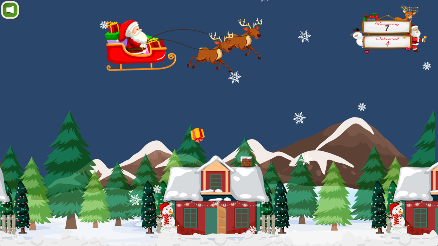 Santa Delivered Gift Game Progress Screenshot.