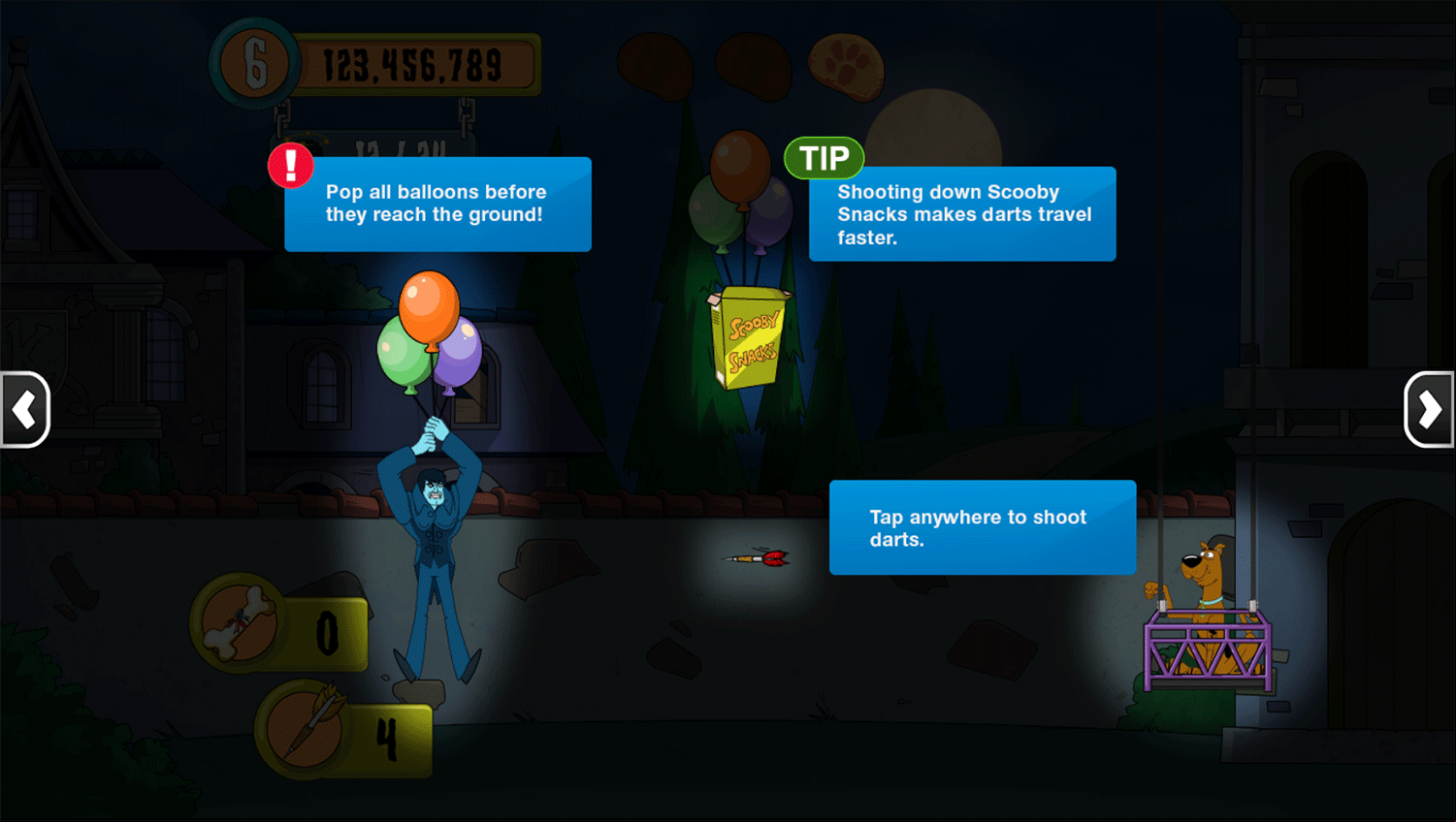 Scooby Doo Drop Em Scooby How To Play Screenshot.