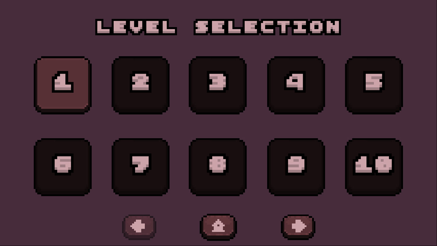 Scorpion Valley Game Level Select Screenshot.
