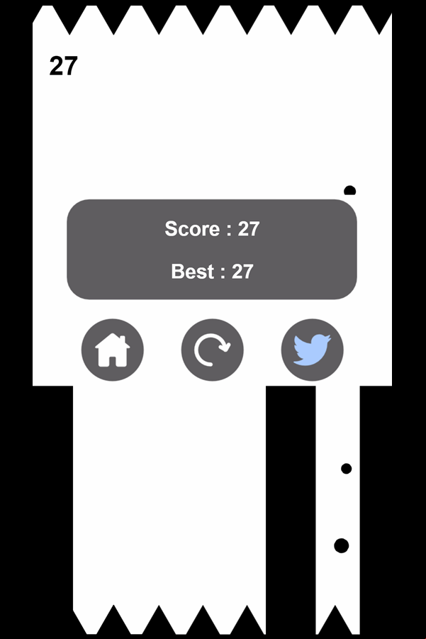 Scream Go Hero Game Over Screenshot.