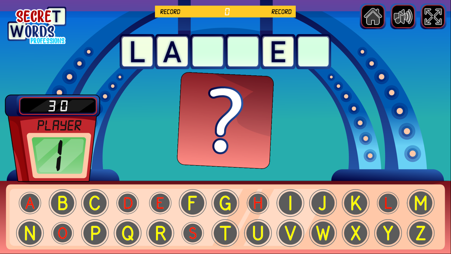 Secret Words Professions Game Level Play Screenshot.