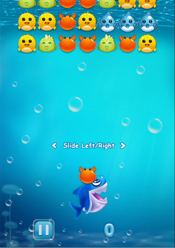 Shark Dash Game How To Play Screenshot.