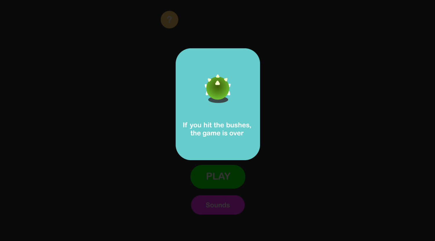Sheep Run Game Instructions Screenshot.