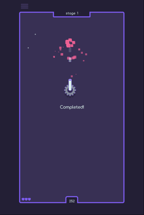 Shoot Up Game Stage Complete Screenshot.
