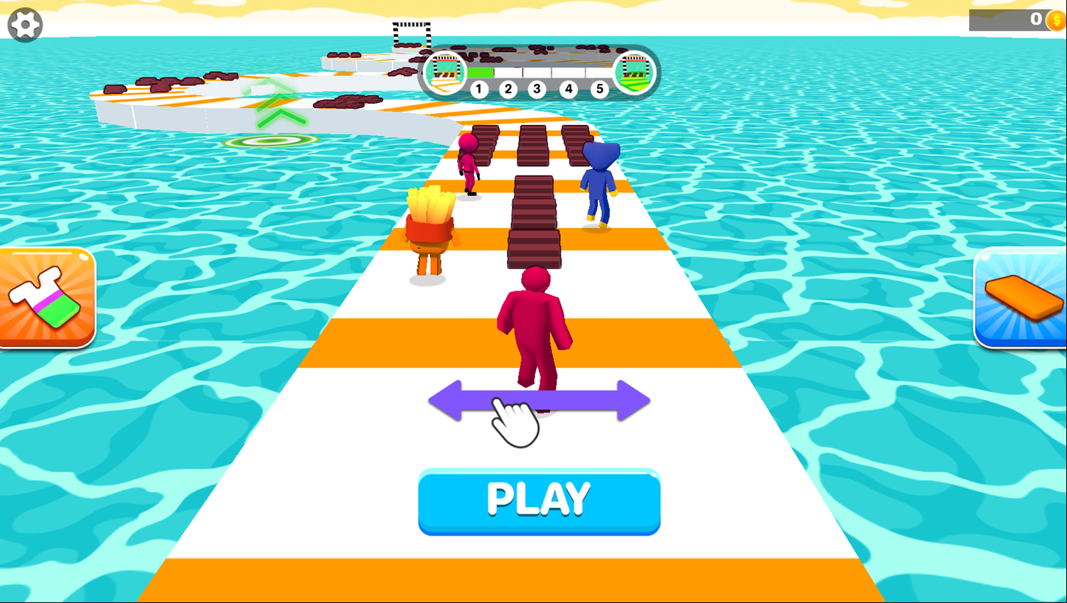 Shortcut Race Game Welcome Screen Screenshot.