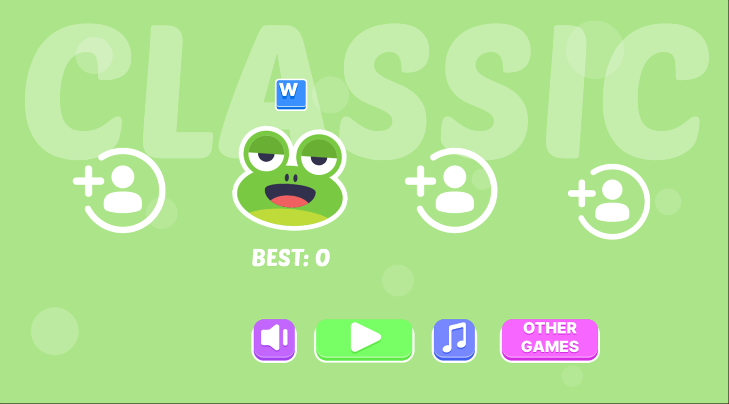 Shot  Game Welcome Screen Screenshot.