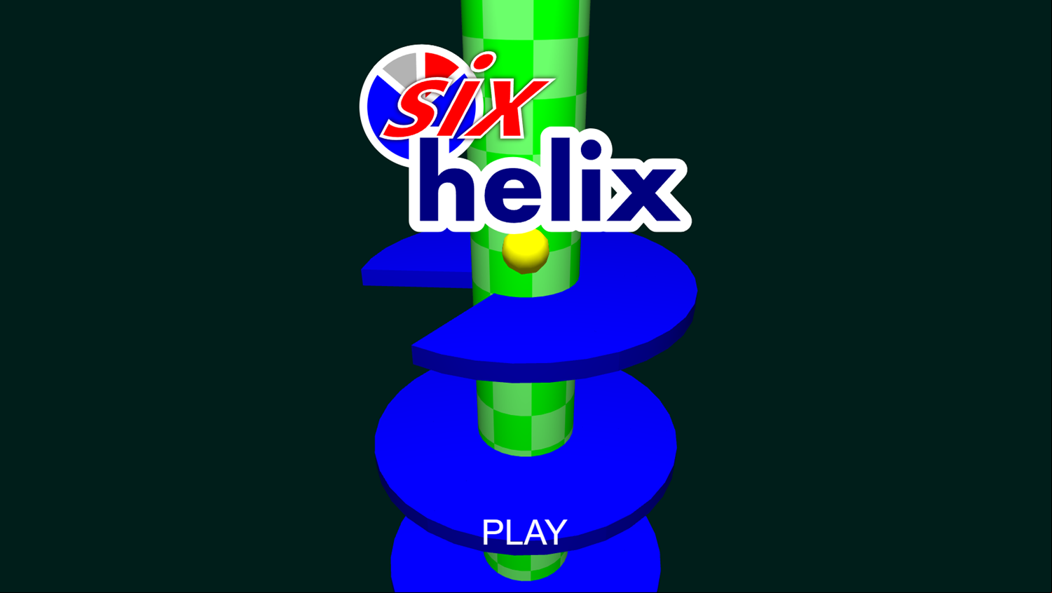 Six Helix Game Welcome Screen Screenshot.