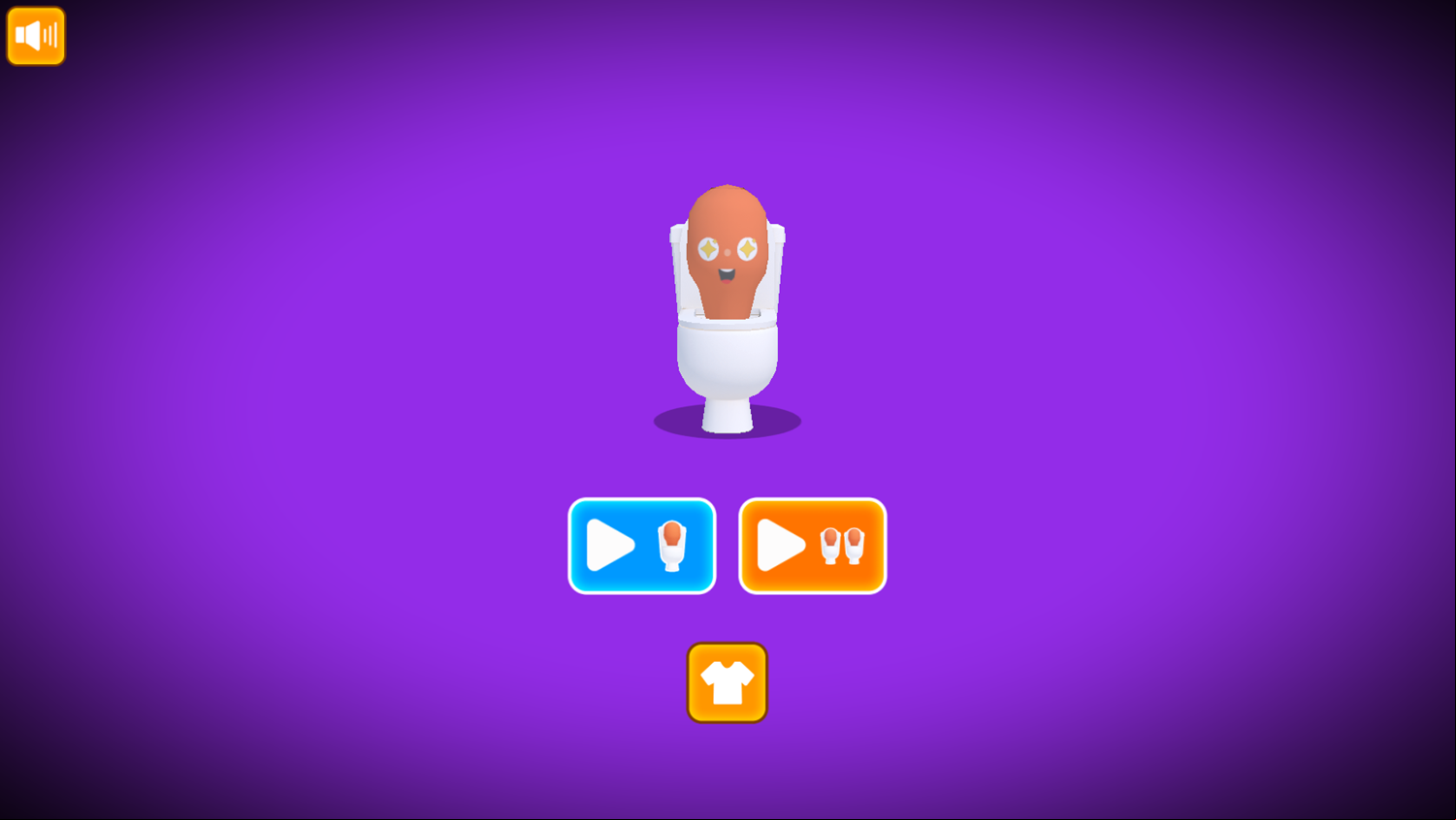 Skibidi Toilet.io Game Welcome Screen Screenshot.