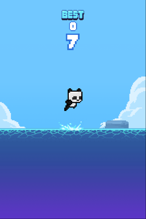 Skipping Panda Game Play Screenshot.