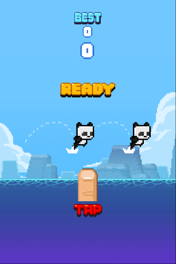 Skipping Panda Game How To Play Screenshot.