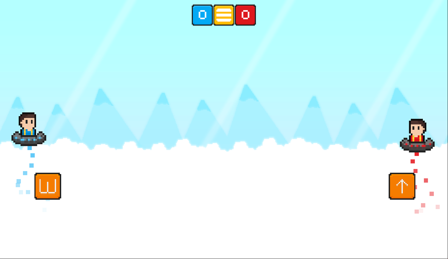 Sky Bros Game Spaceship Start Screenshot.