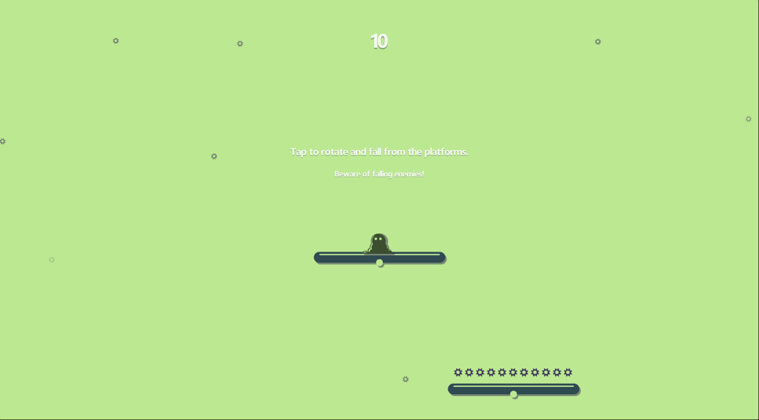 Slide and Fall Game How To Play Screenshot.
