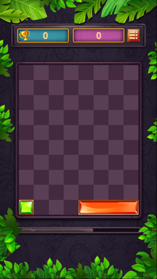 Slide Blocks Game Start Screenshot.