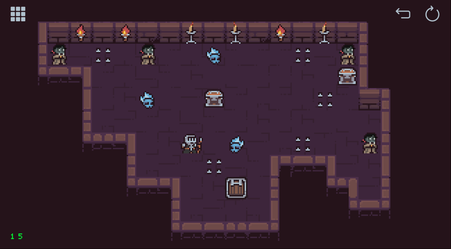 Slidungeon 2 Game Level Challenge Screenshot.
