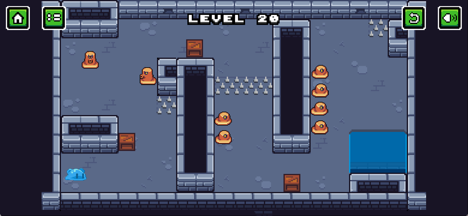 Slime Quest Water's Edge Game Screenshot.