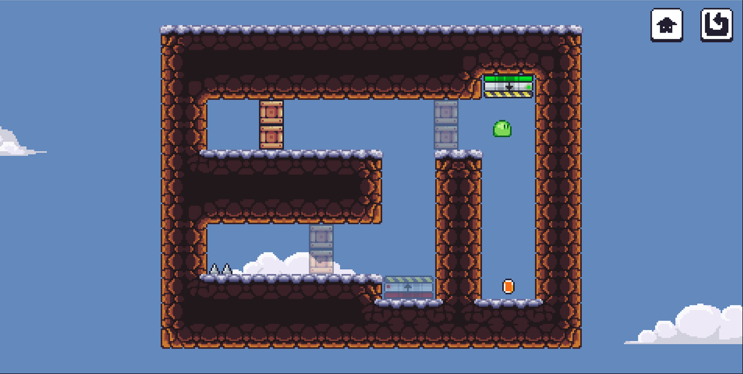 Slime Switch Game Reverse Gravity Screenshot.