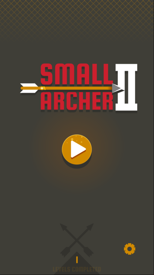 Small Archer 2 Game Welcome Screen Screenshot.