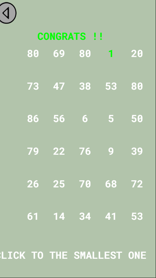 Smallest or Biggest Game Pick Smallest Screenshot.