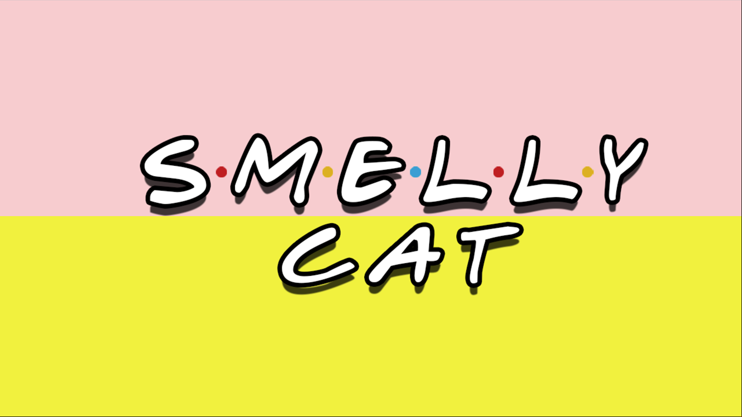 Smelly Cat Game Welcome Screen Screenshot.