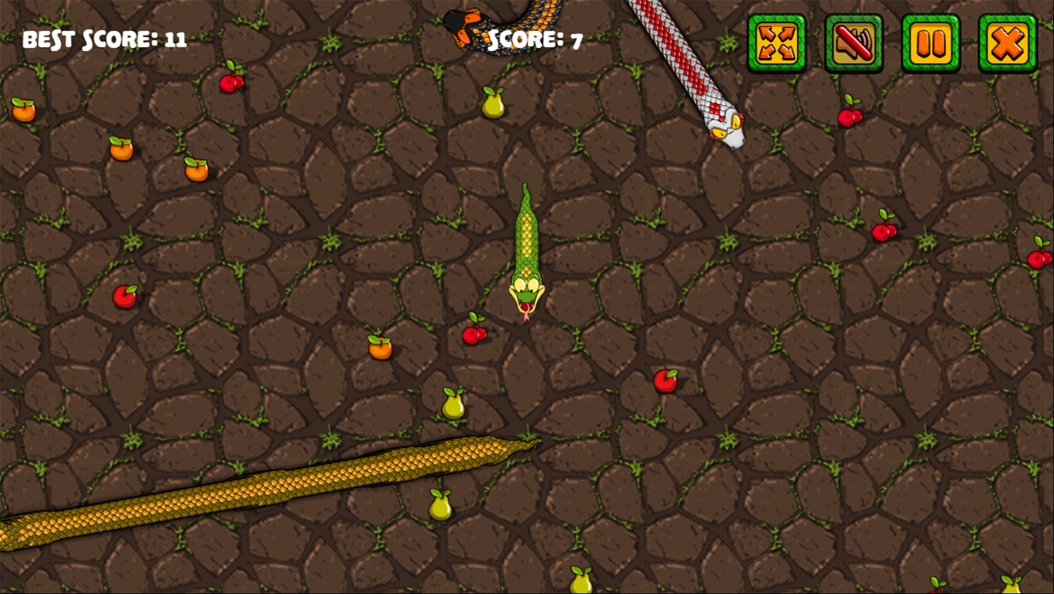 Snake Attack Game Screenshot.