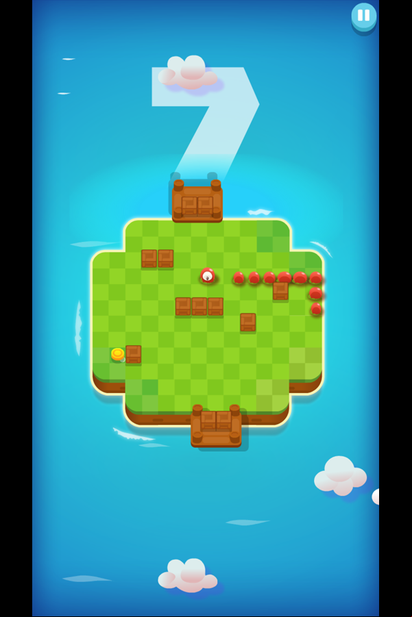 Snakeland Game Screenshot.
