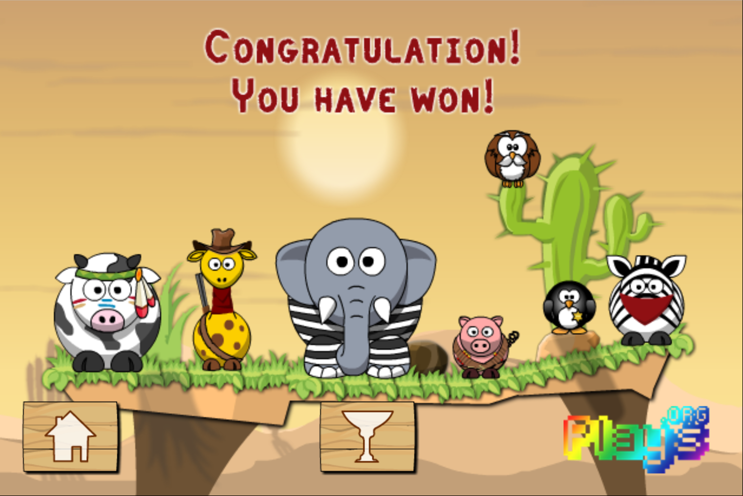 Snoring Wild West Game Beat Screenshot.