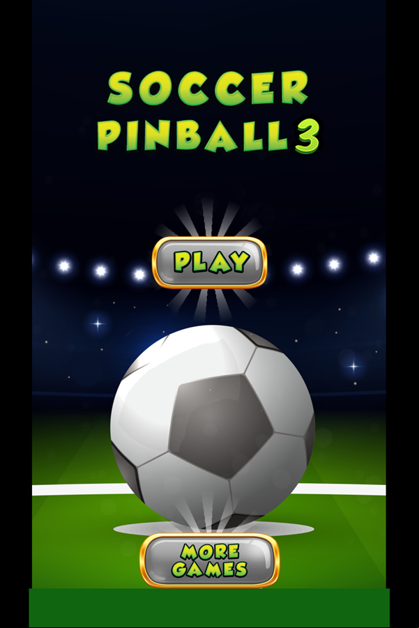 Soccer Pinball 3 Game Welcome Screenshot.