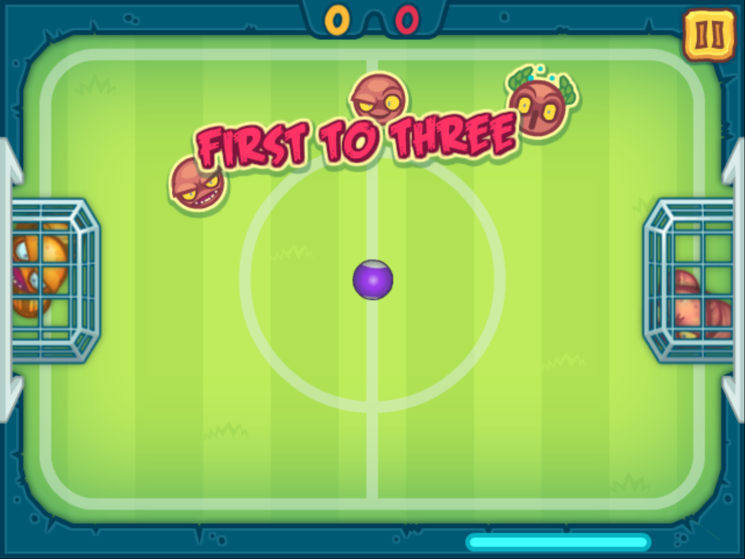 Soccer Snakes Game Start Screenshot.