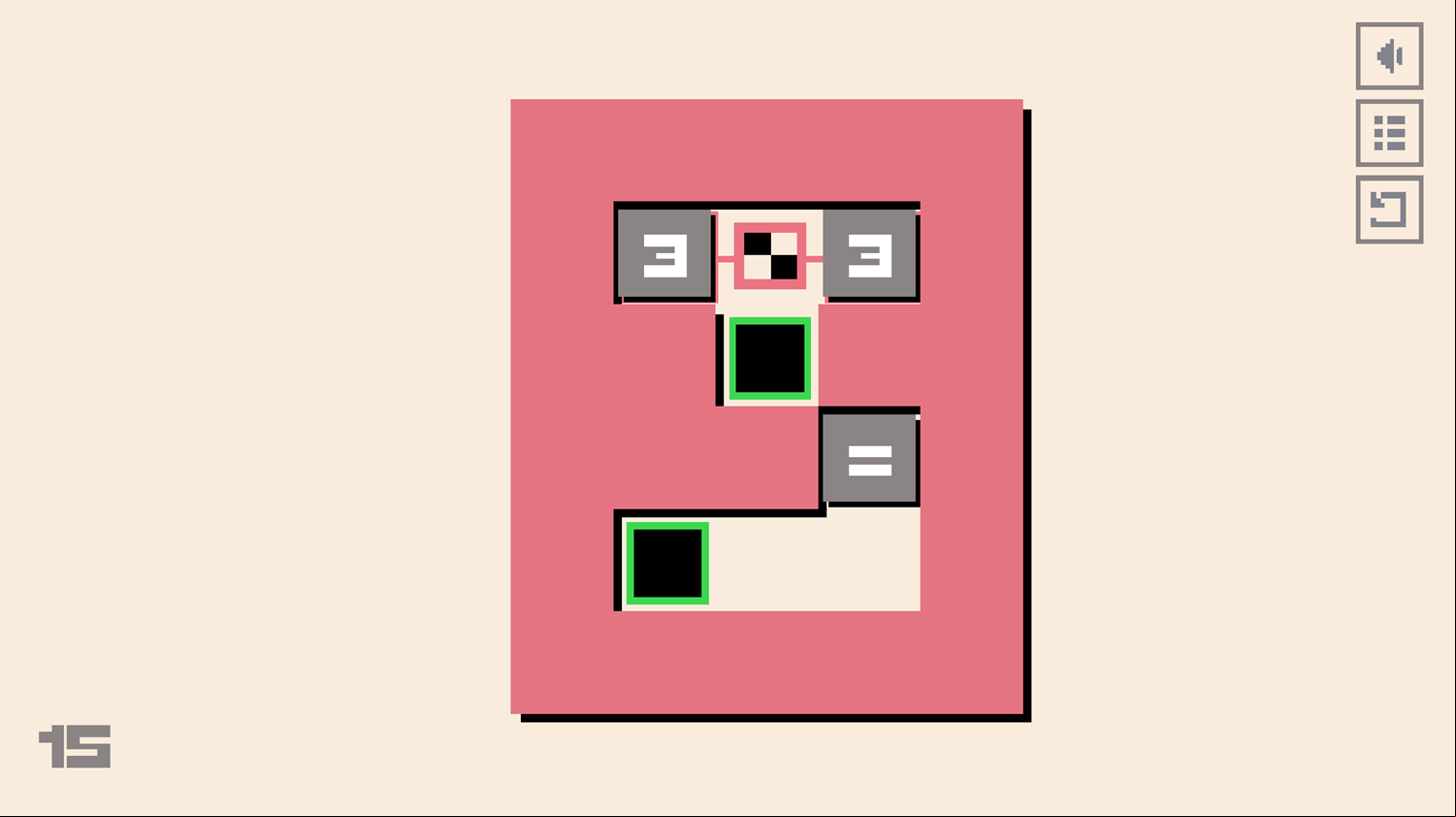 Sokomath Game Level With Warp Tiles Screenshot.