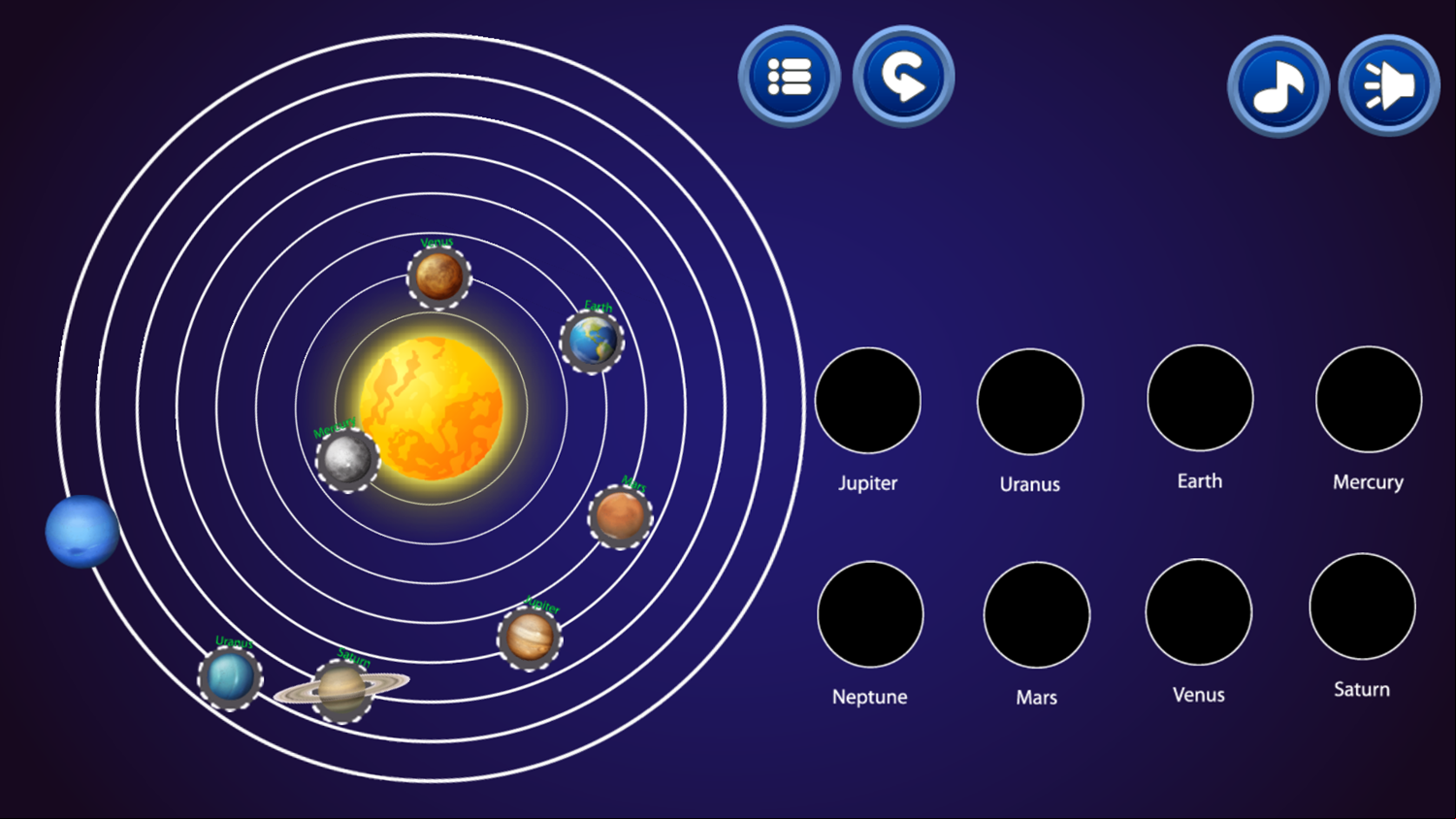 Solar System Game Test Complete Screenshot.