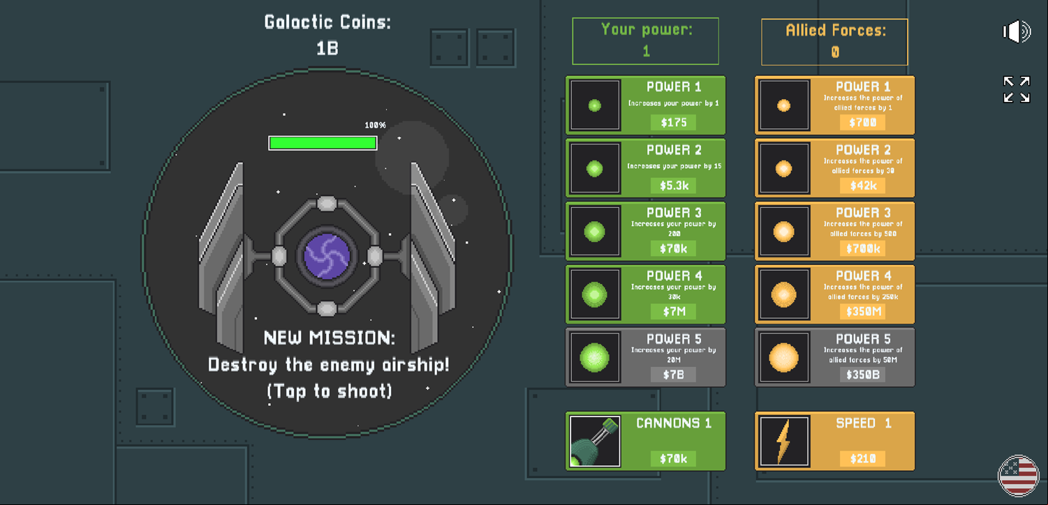 Space Defense Idle Game Seventh Enemy Screenshot.
