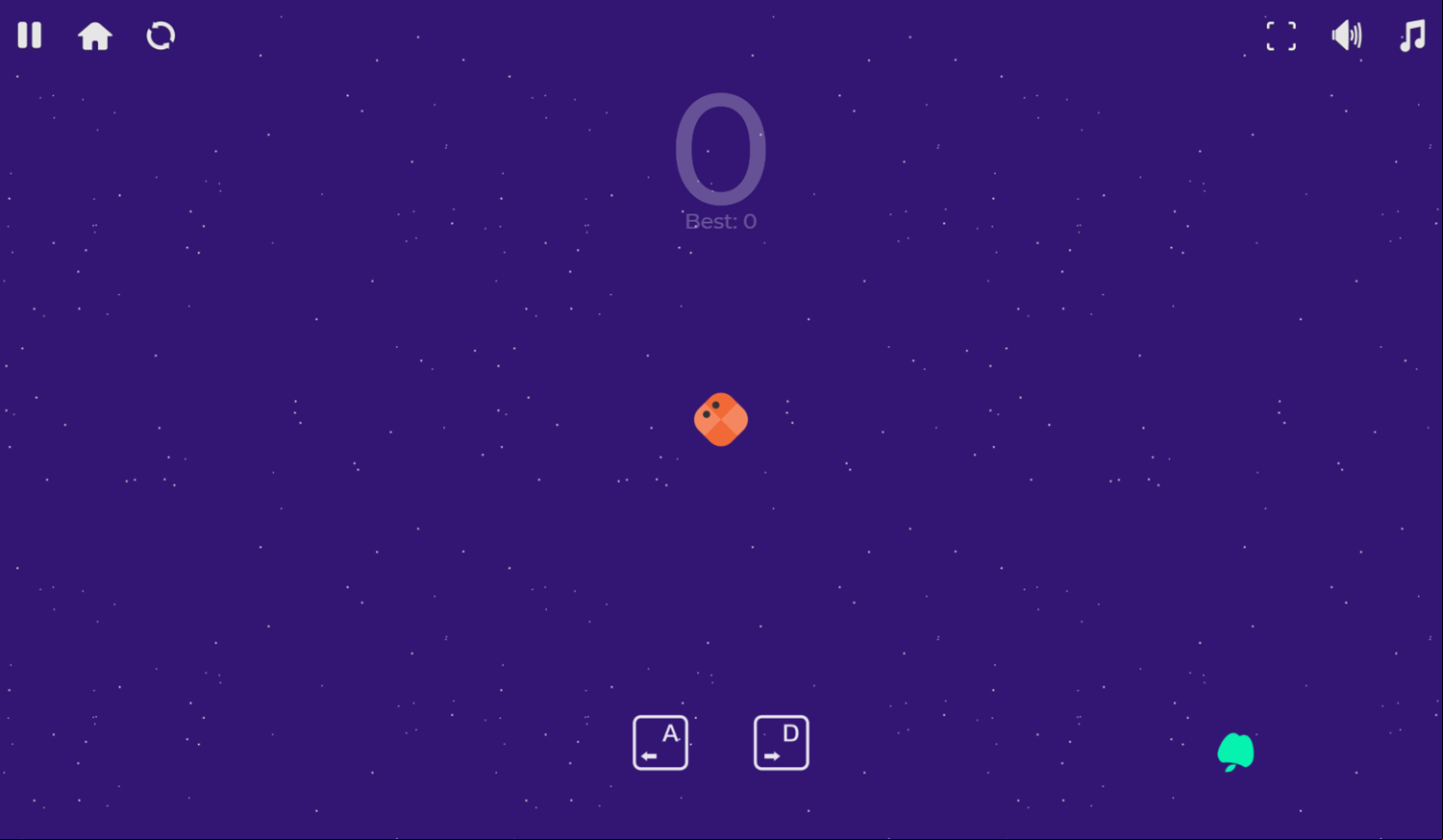 Spacial Snake Game Start Screenshot.