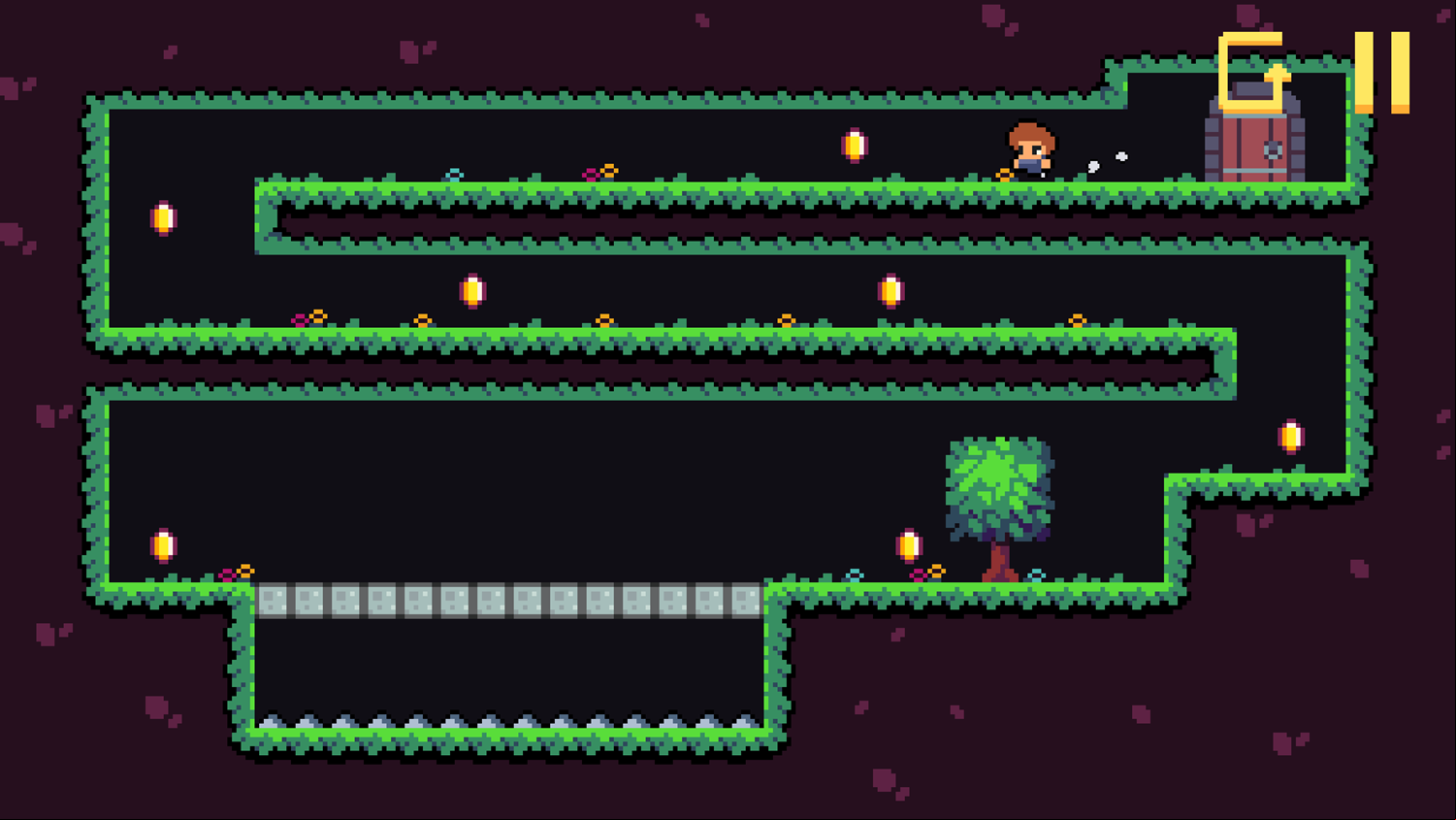 Speedy Steve Game Level With a Temporary Bridge Screenshot.
