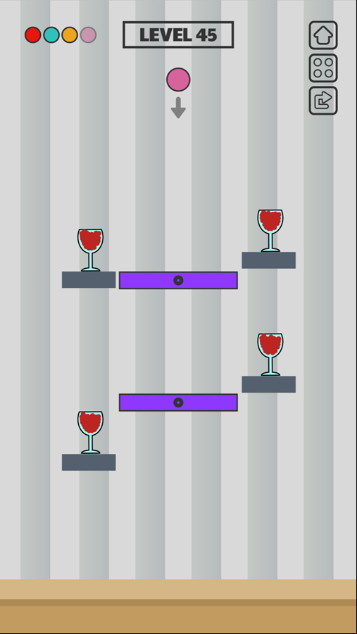 Spill Wine Game Final Level Screenshot.