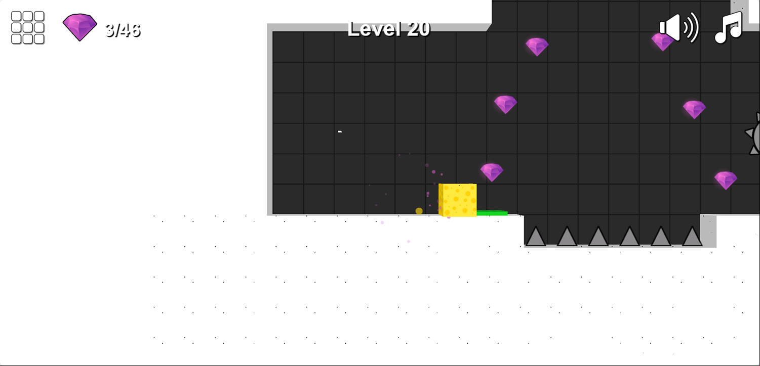 Sponge Splash Game Final Level Screenshot.