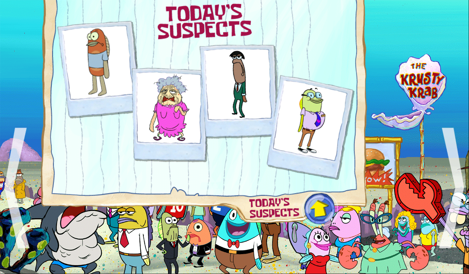 Spongebob Squarepants Bikini Bottom Mysteries Suspects Screenshot.