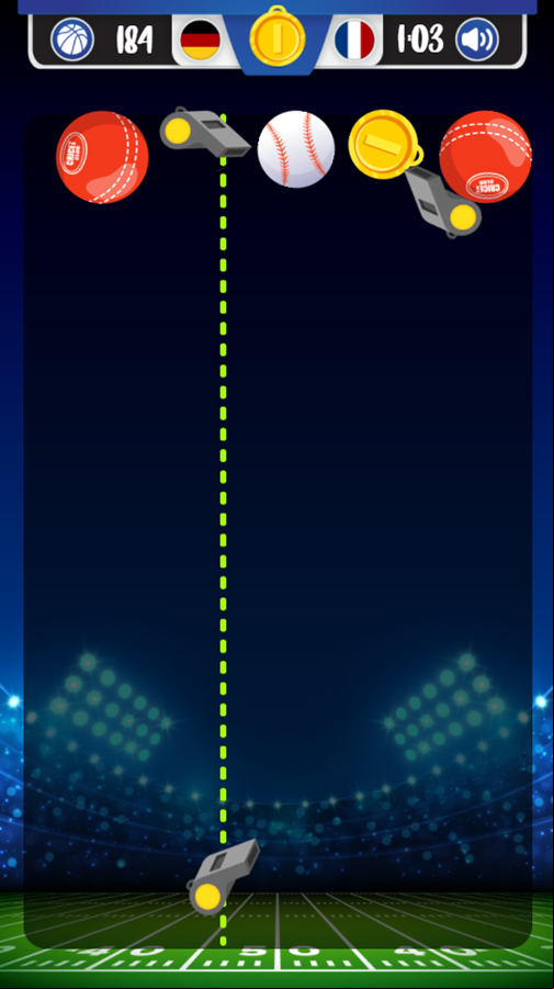 Sport Merge Game Start Screenshot.