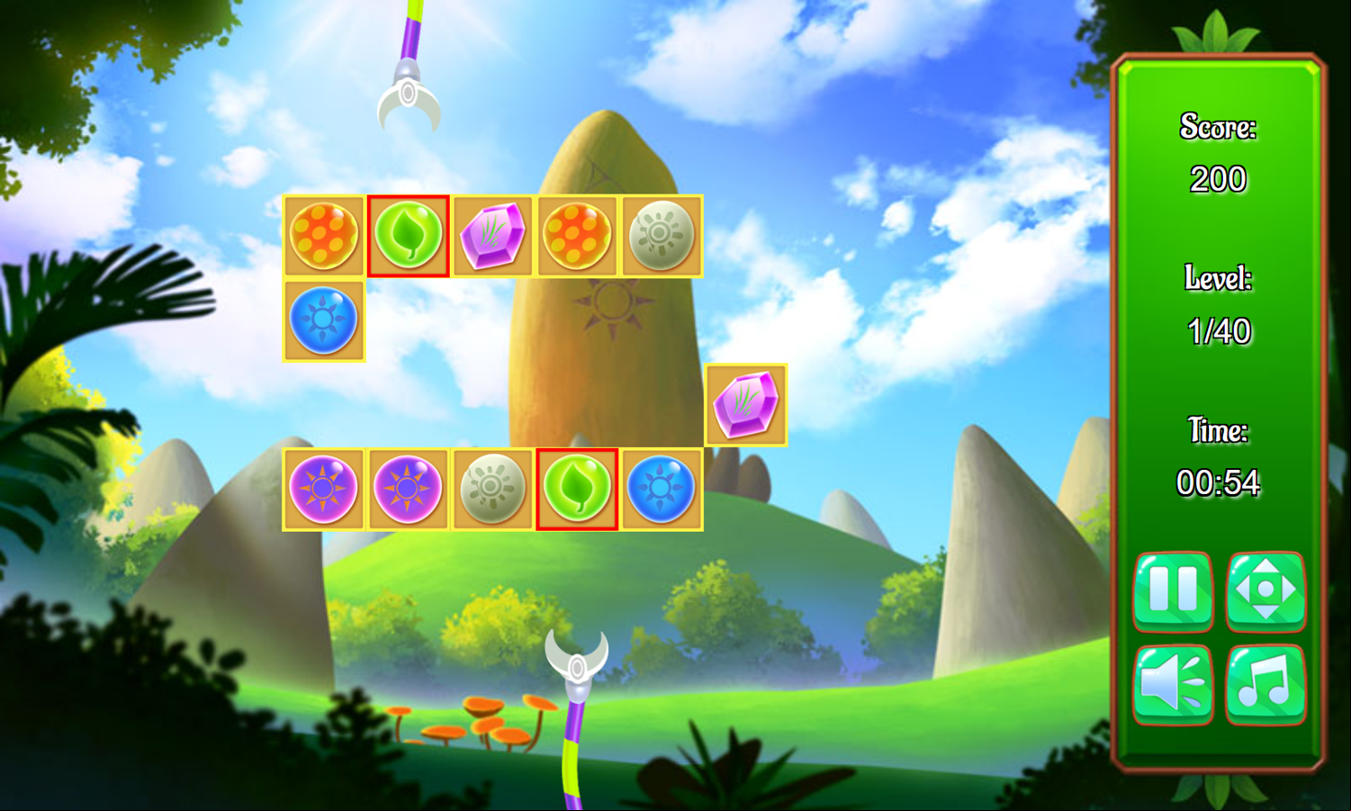 Spring Grabbers Game Play Screenshot.