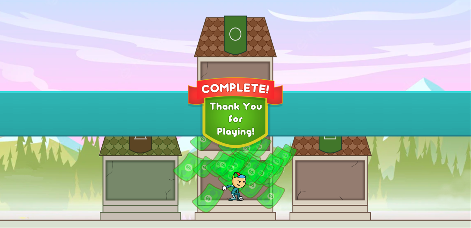Squad Tower Game Beat Screen Screenshot.