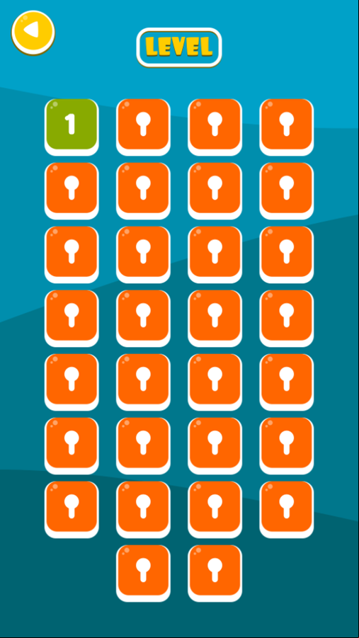 Squeeze Oranges Game Level Select Screenshot.