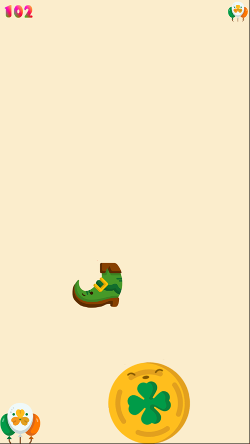 St Patrick's Day Suika Game Start Screenshot.