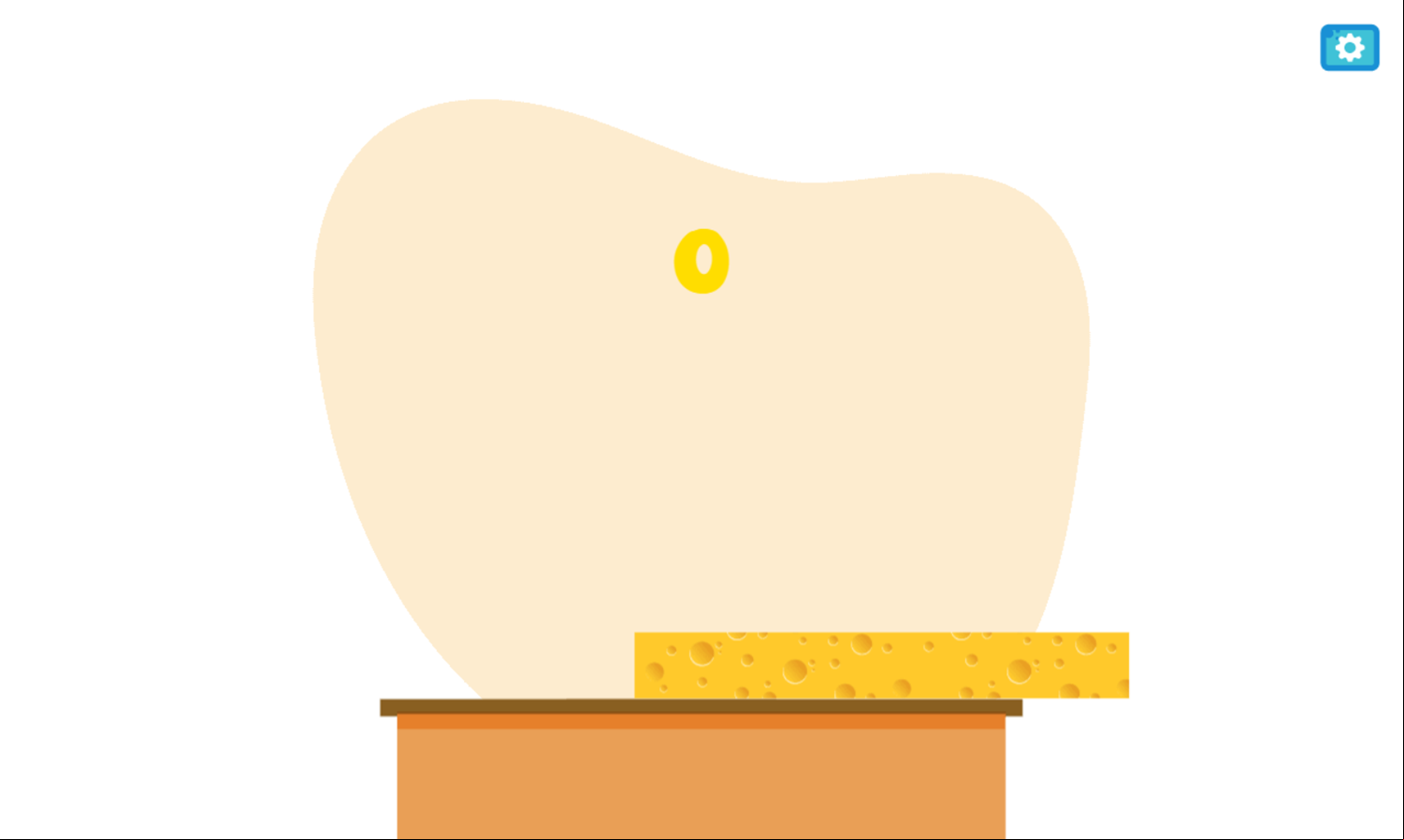 Stack Cheese Game Start Screenshot.