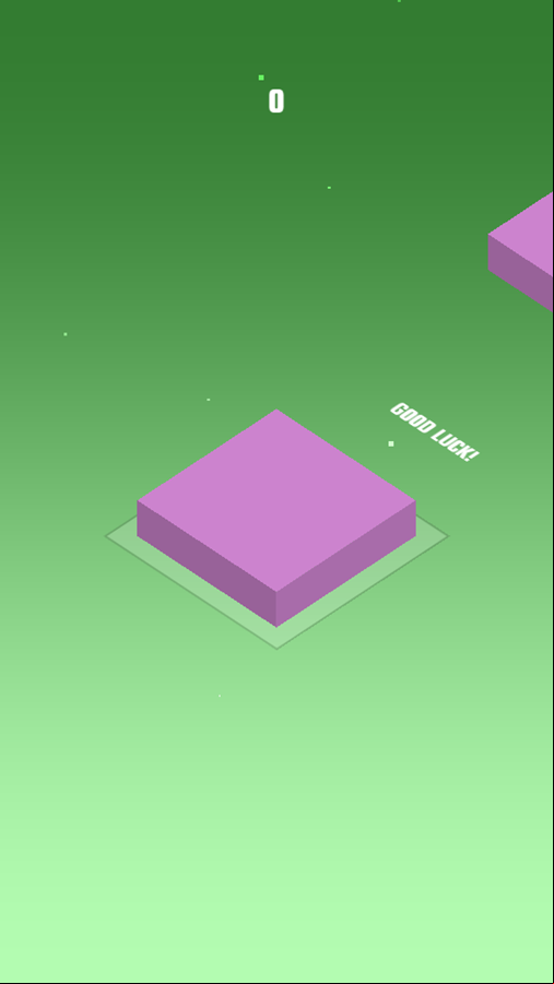 Stack It Game Start Screenshot.