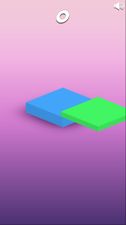 Stacking Colors Game Start Screenshot.