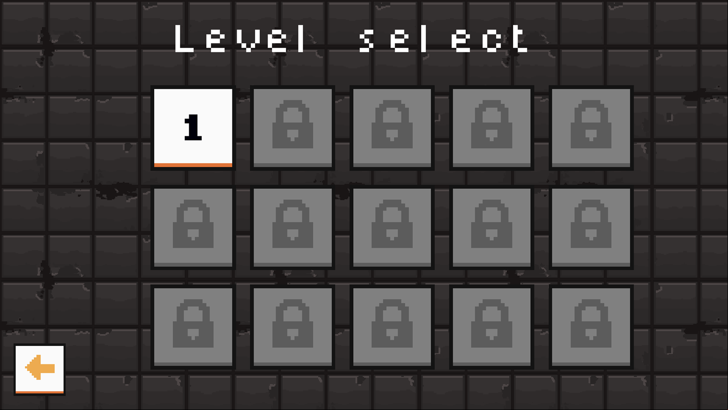 Stacky Hero Game Level Select Screenshot.