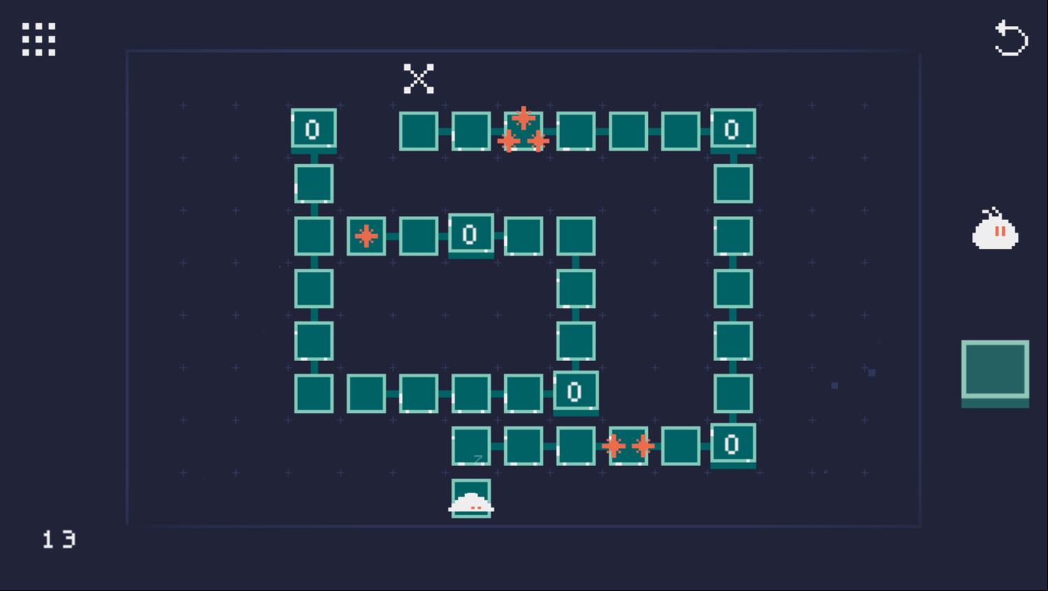 Star Collector Game Level 13 Screenshot.